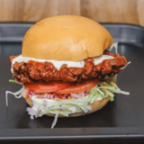 Honey and Hot Chicken Burger
